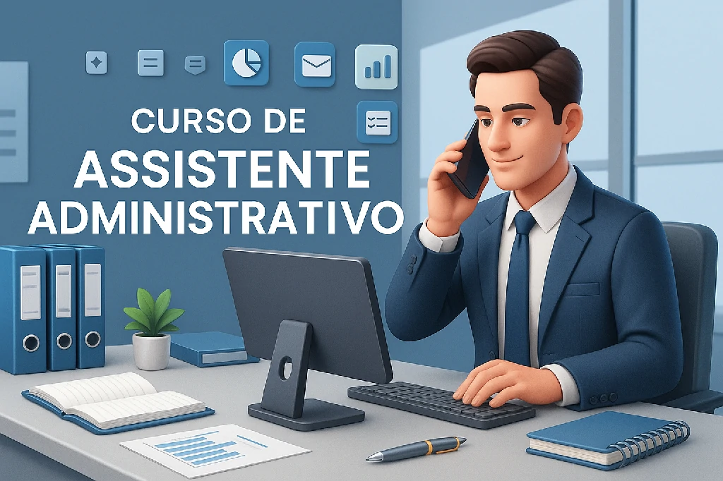 Capa do curso ASSISTENTE ADMINISTRATIVO